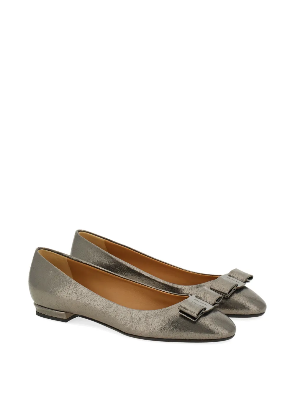 Ferragamo Vara ballerina's met strik Grijs