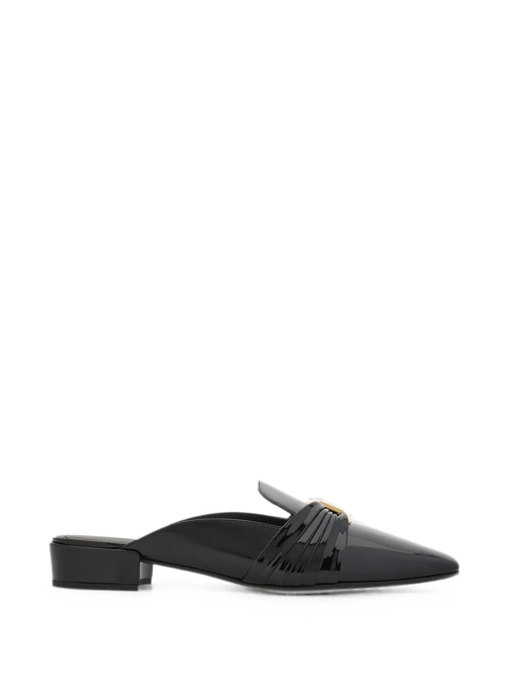 Ferragamo Gancini ornament mules - Schwarz