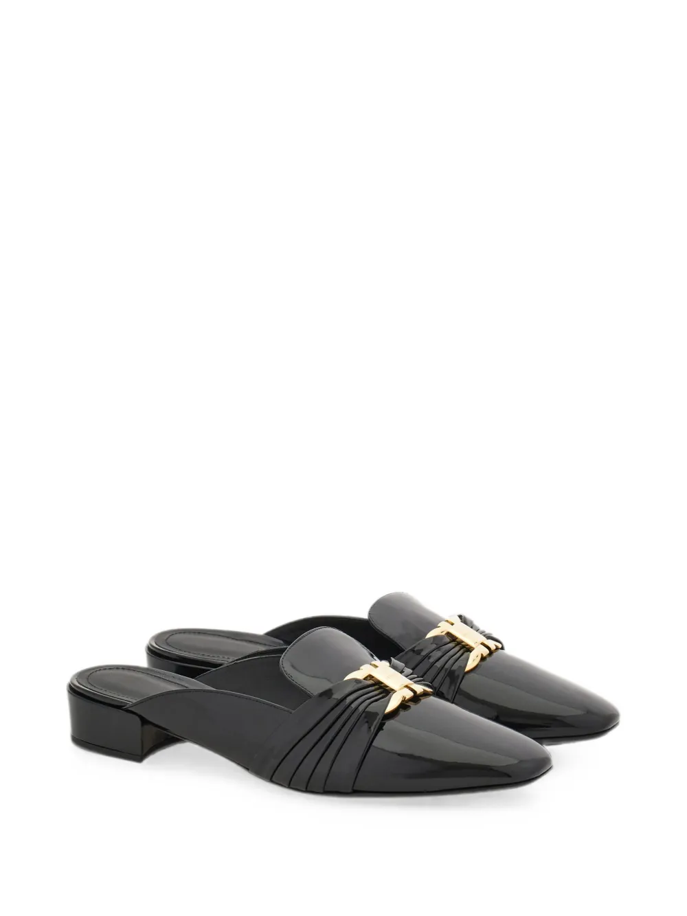 Ferragamo Gancini muiltjes Zwart