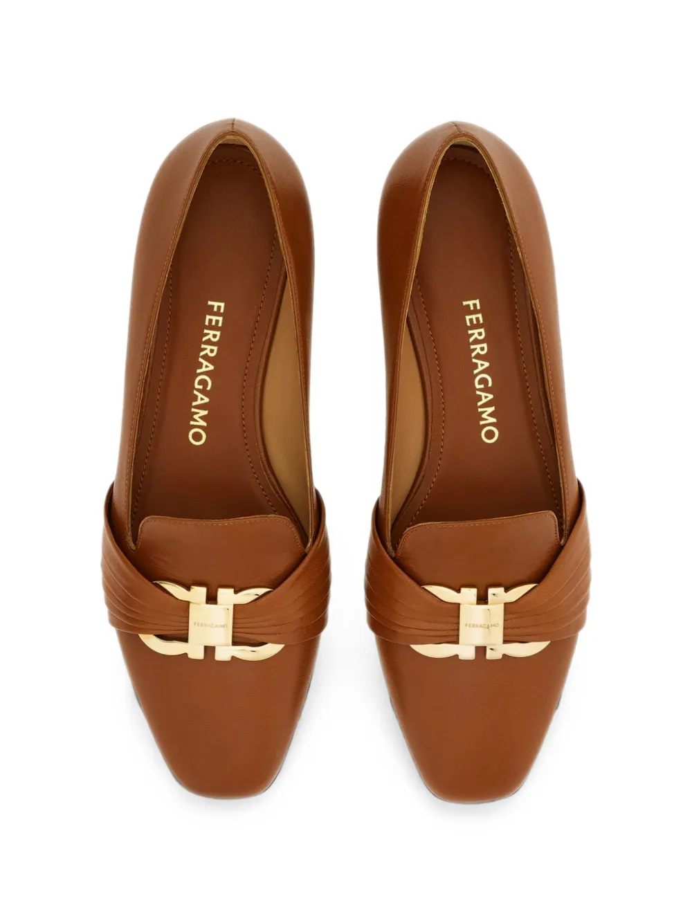 Ferragamo Gancini ornament loafers Bruin