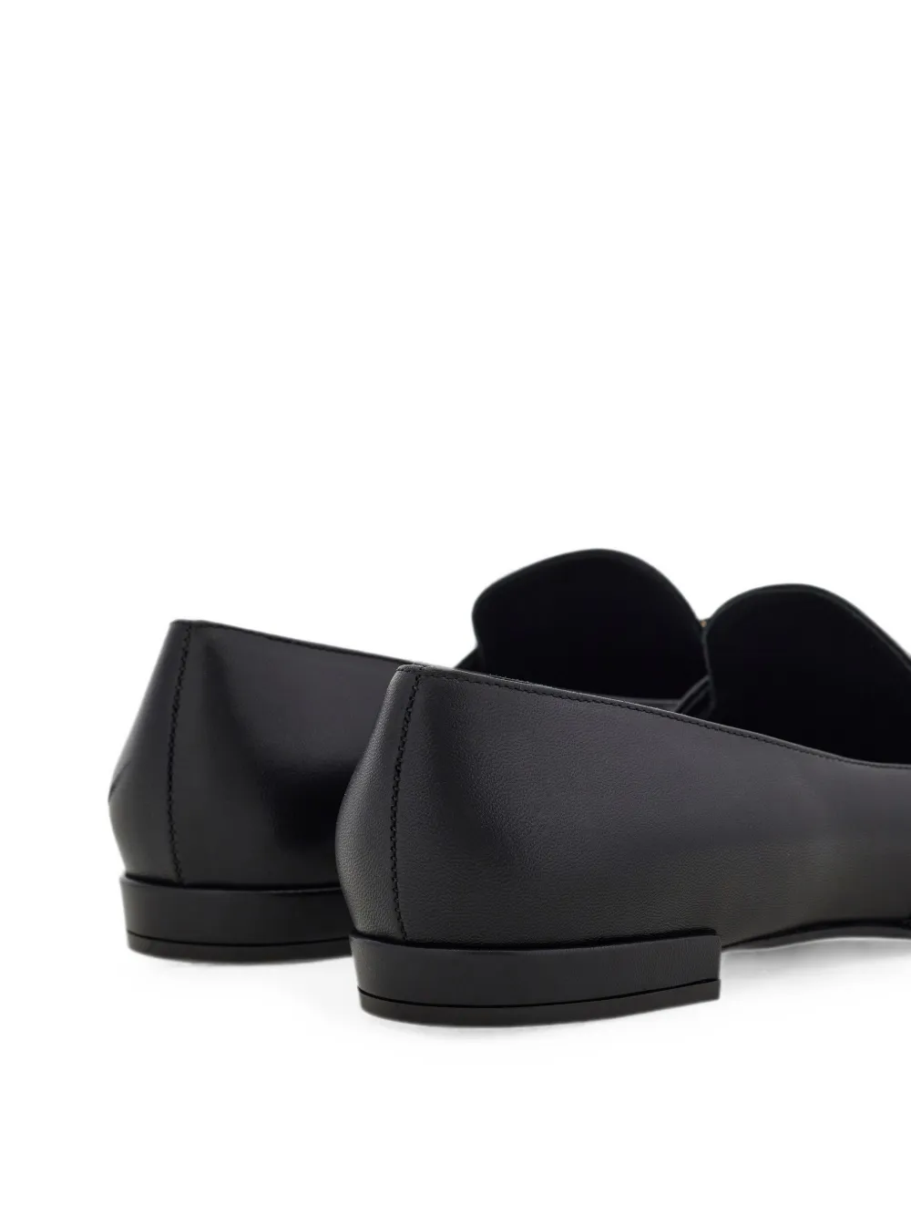 Ferragamo Gancini ornament loafers Zwart