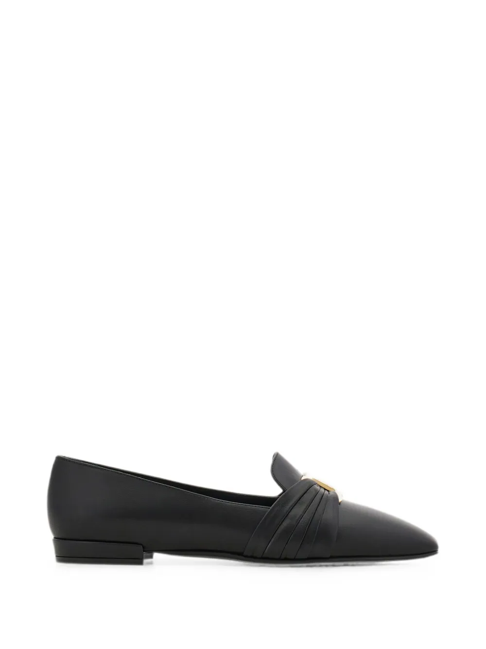 Ferragamo Gancini ornament loafers - Schwarz