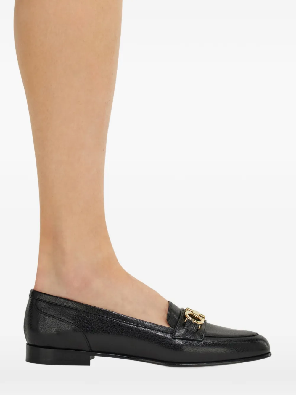 Ferragamo Gancini loafers Zwart