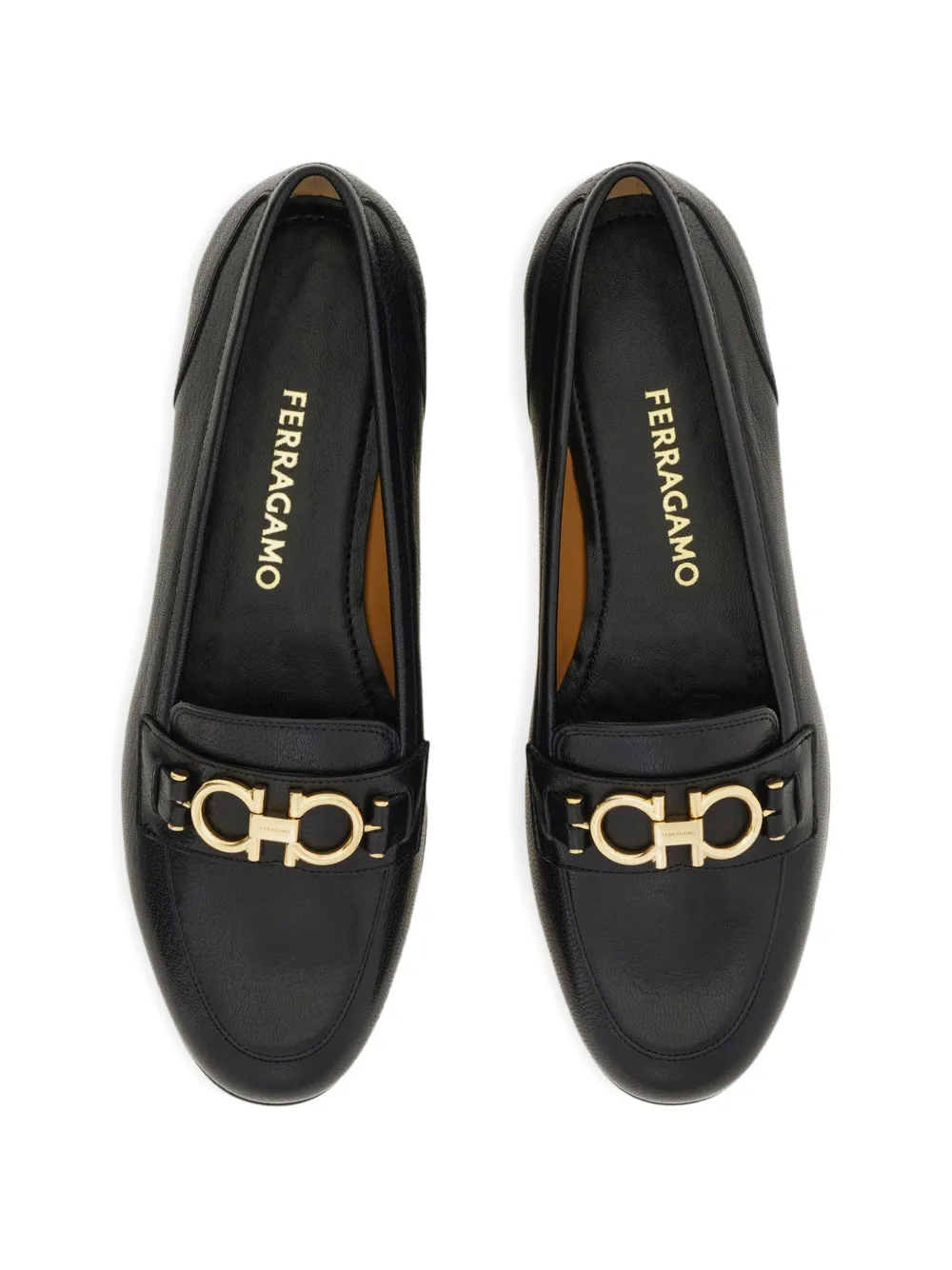 Ferragamo Gancini loafers Zwart