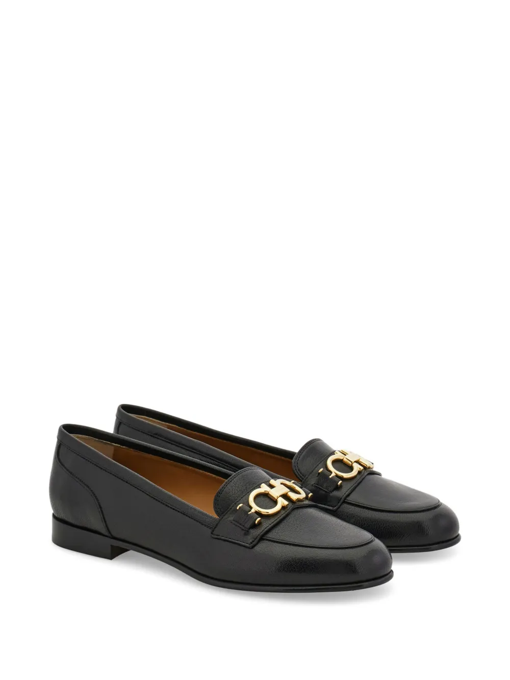 Ferragamo Gancini loafers Zwart