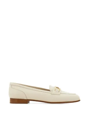 Ferragamo レザー デッキシューズ | ホワイト | FARFETCH JP
