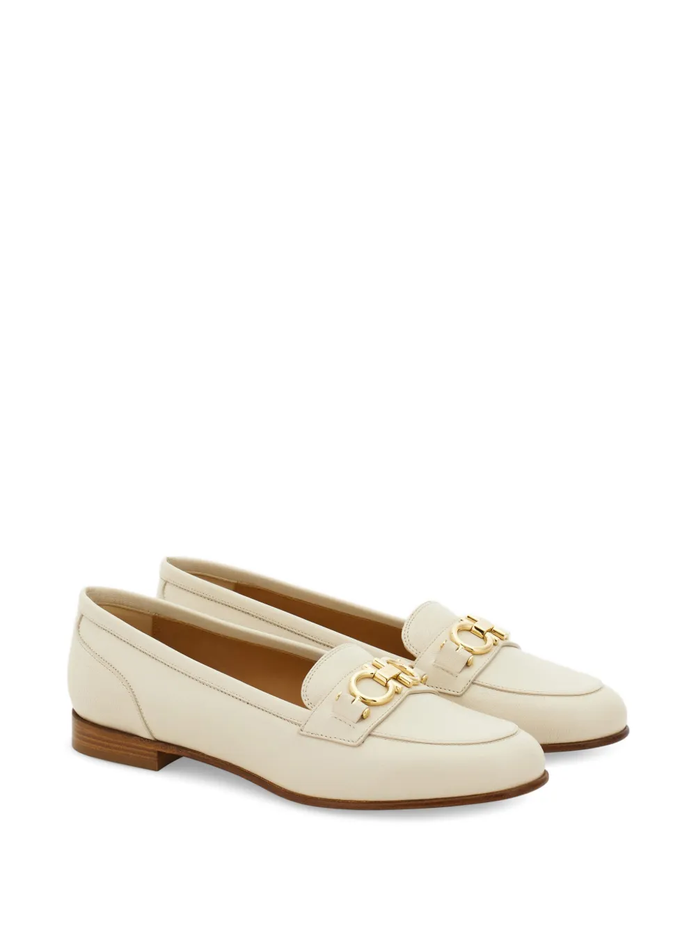 Ferragamo Gancini mocassins Wit