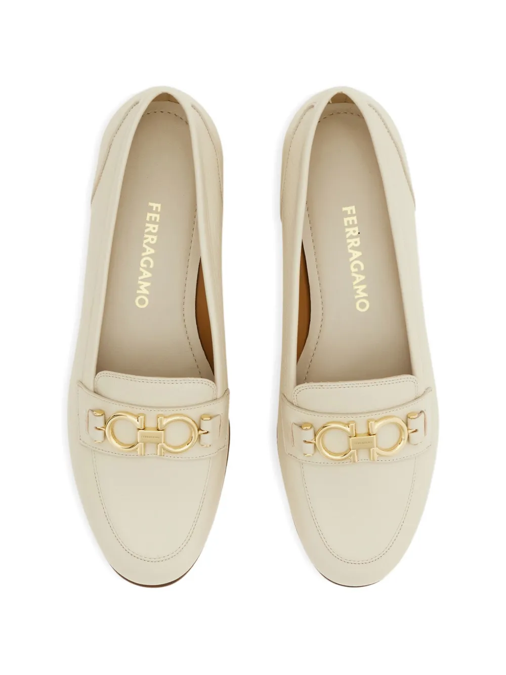 Ferragamo Gancini mocassins Wit