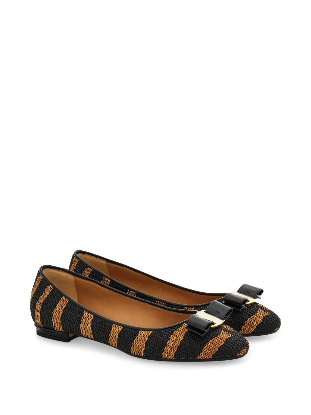 Ferragamo Varina ballerina's Zwart