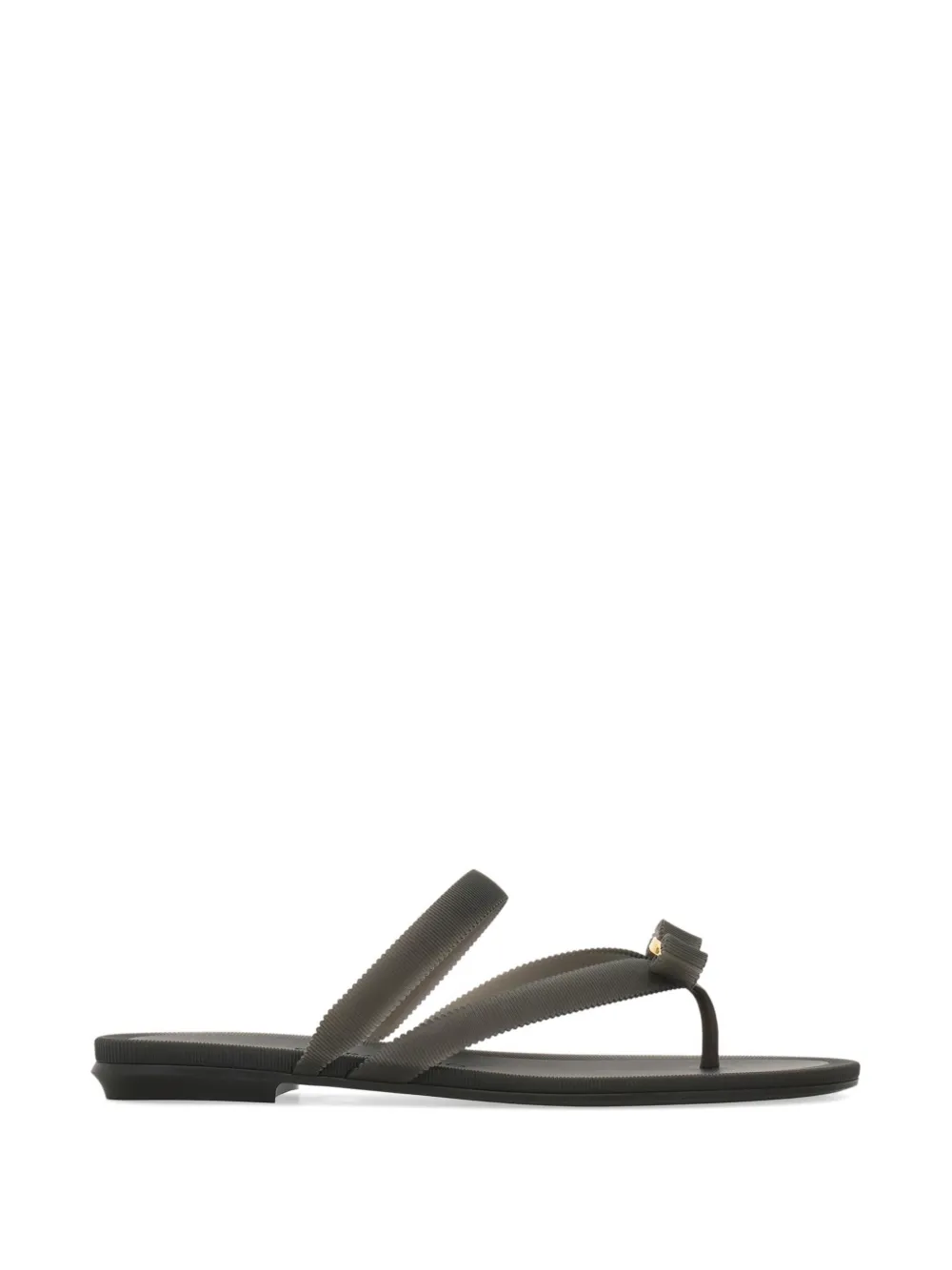 Ferragamo Vara bow jelly thong sandals - Schwarz