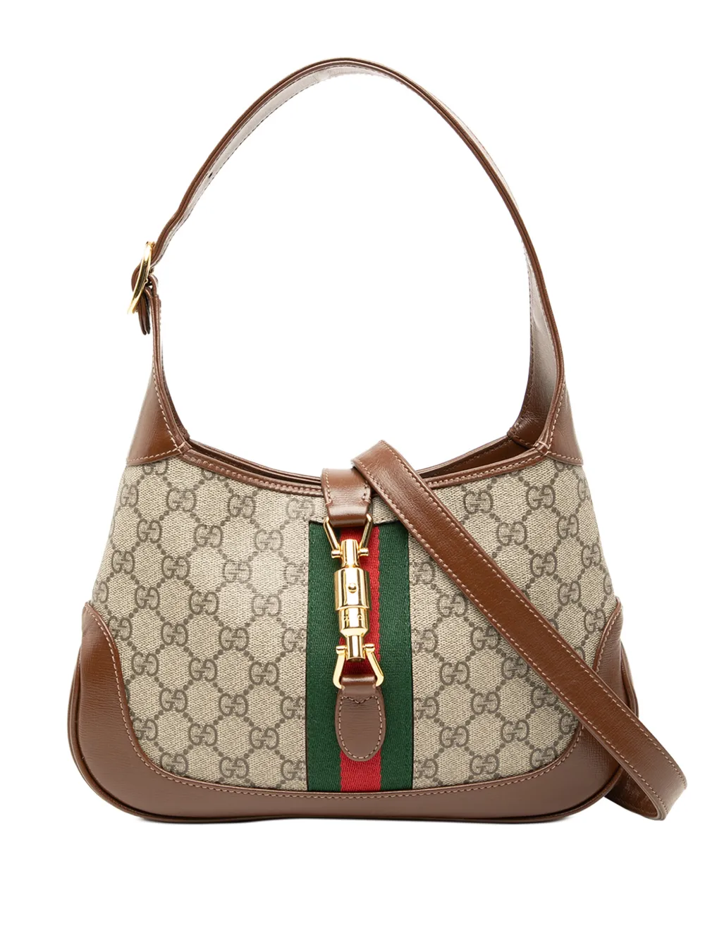 Gucci Pre-Owned 2016-2026 Small GG Supreme Web Jackie 1961 crossbody bag - Toni neutri