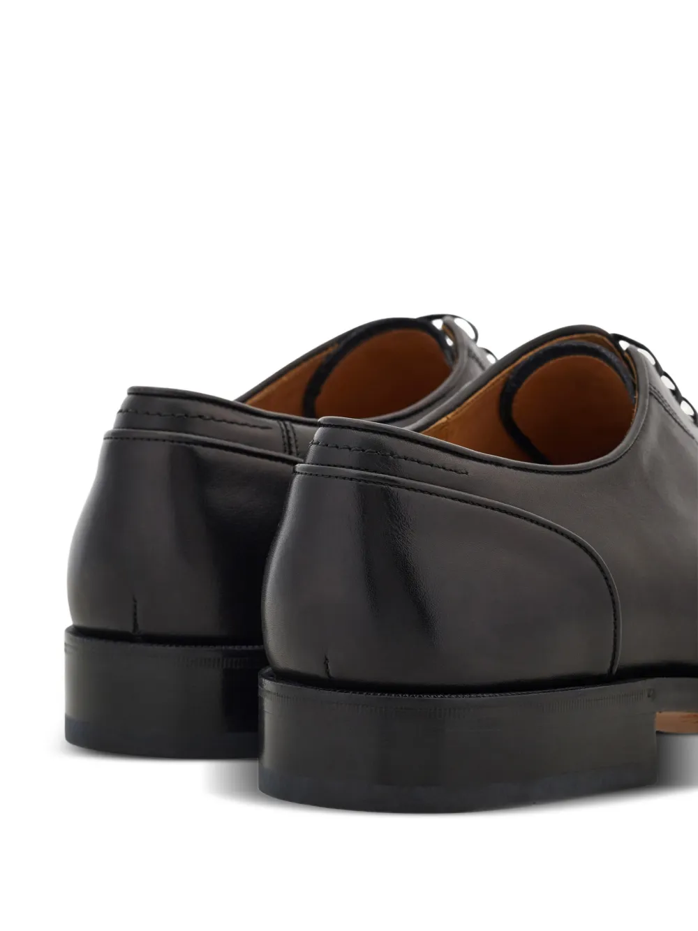 Ferragamo Derby schoenen met stikseldetail Zwart