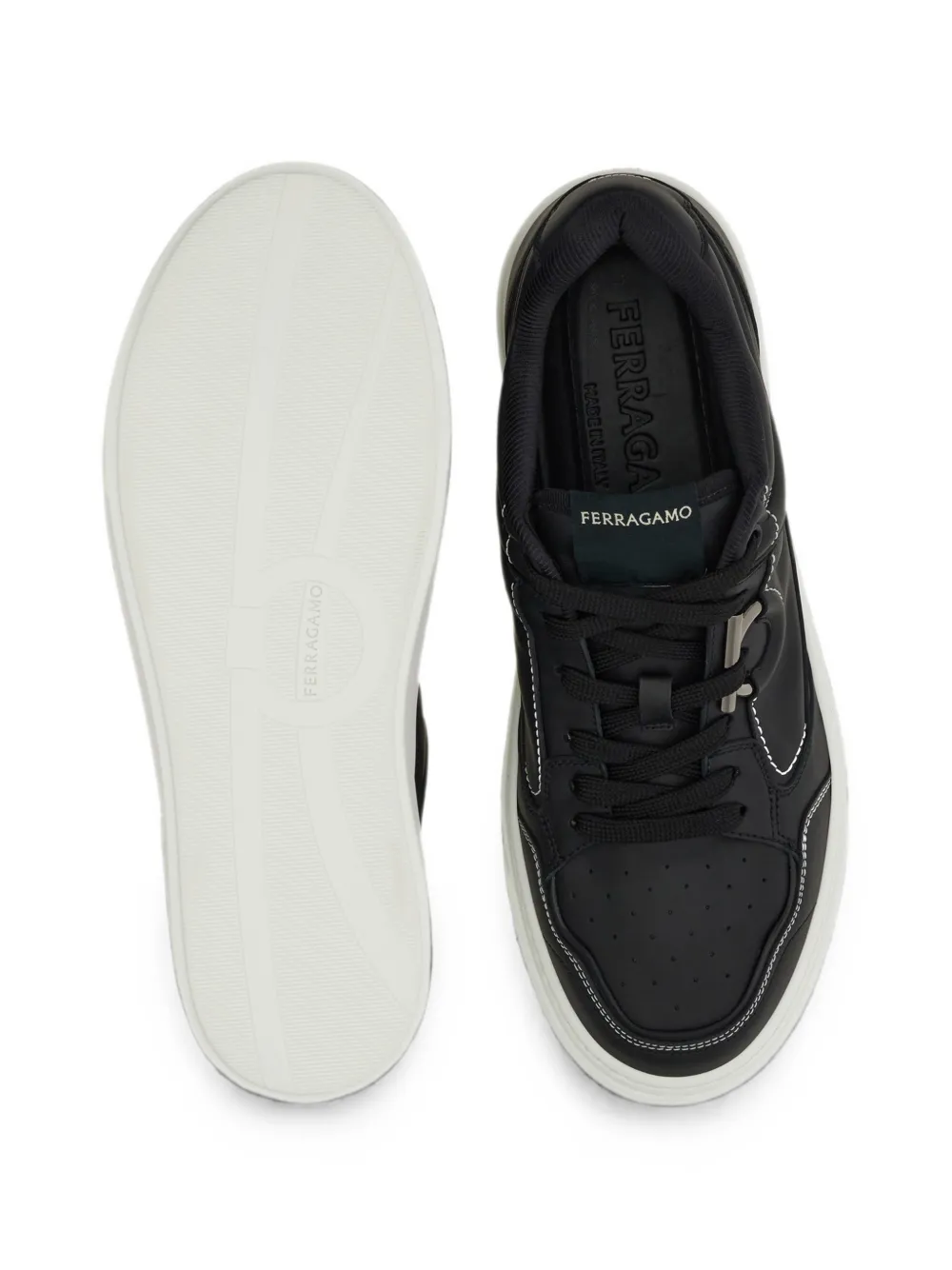 Ferragamo Gancini sneakers Zwart