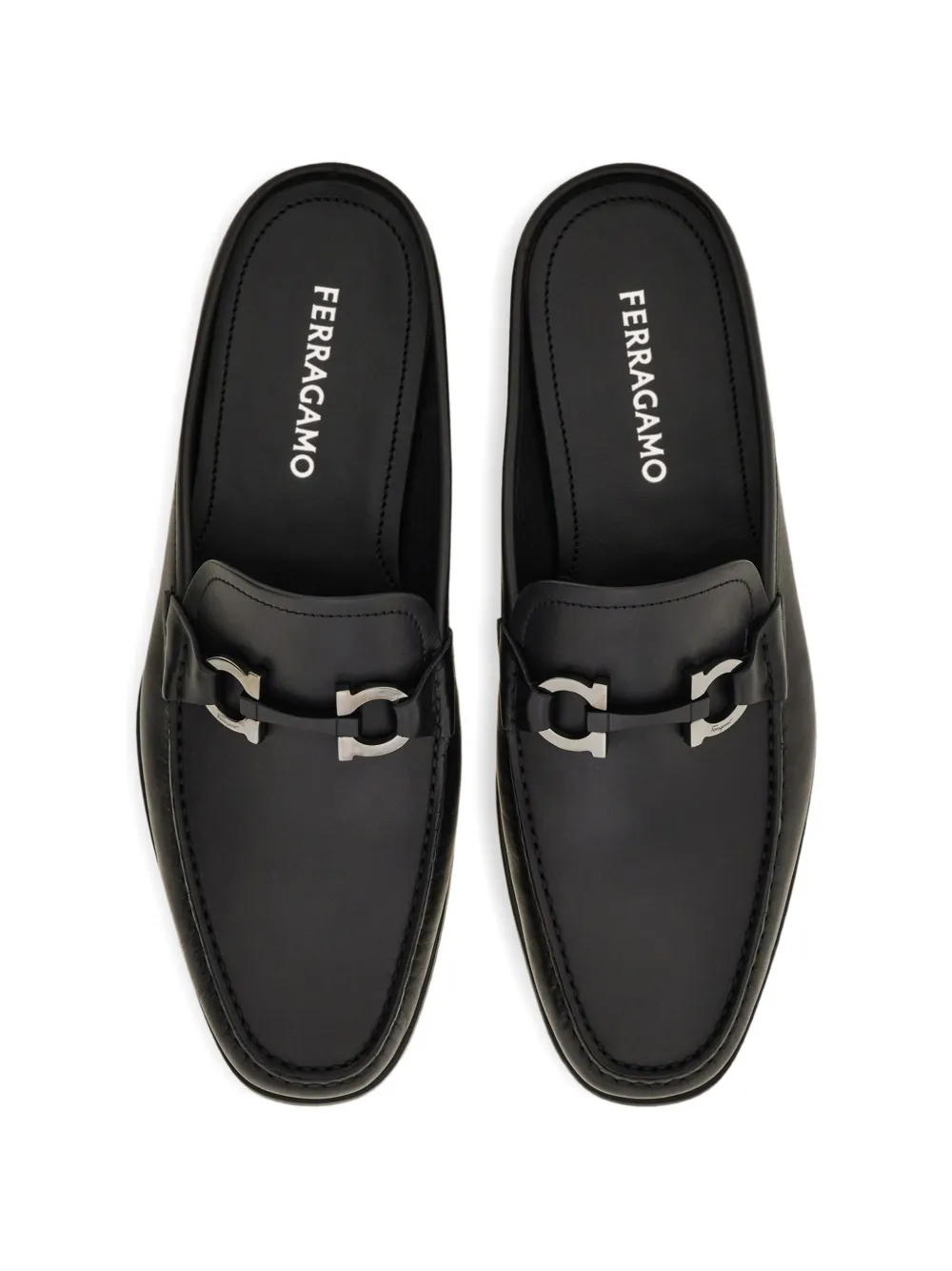 Ferragamo Gancini muiltjes Zwart