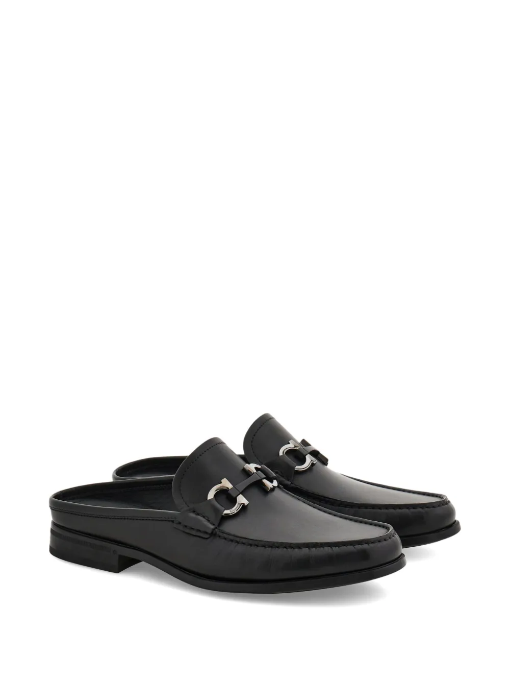 Ferragamo Gancini muiltjes Zwart