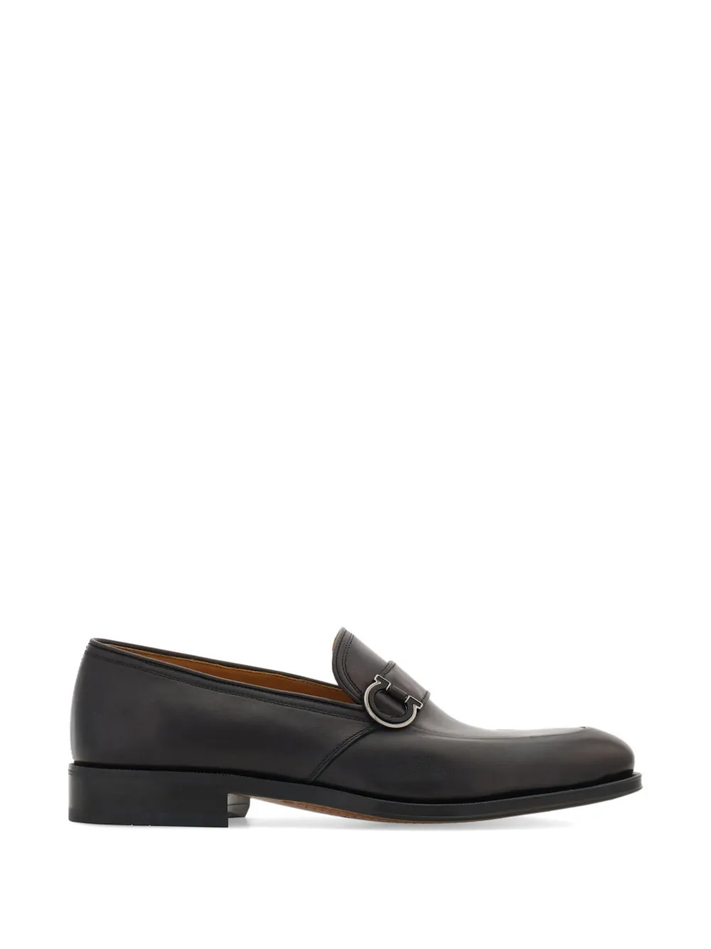 Ferragamo Gancini ornament moccasins - Nero