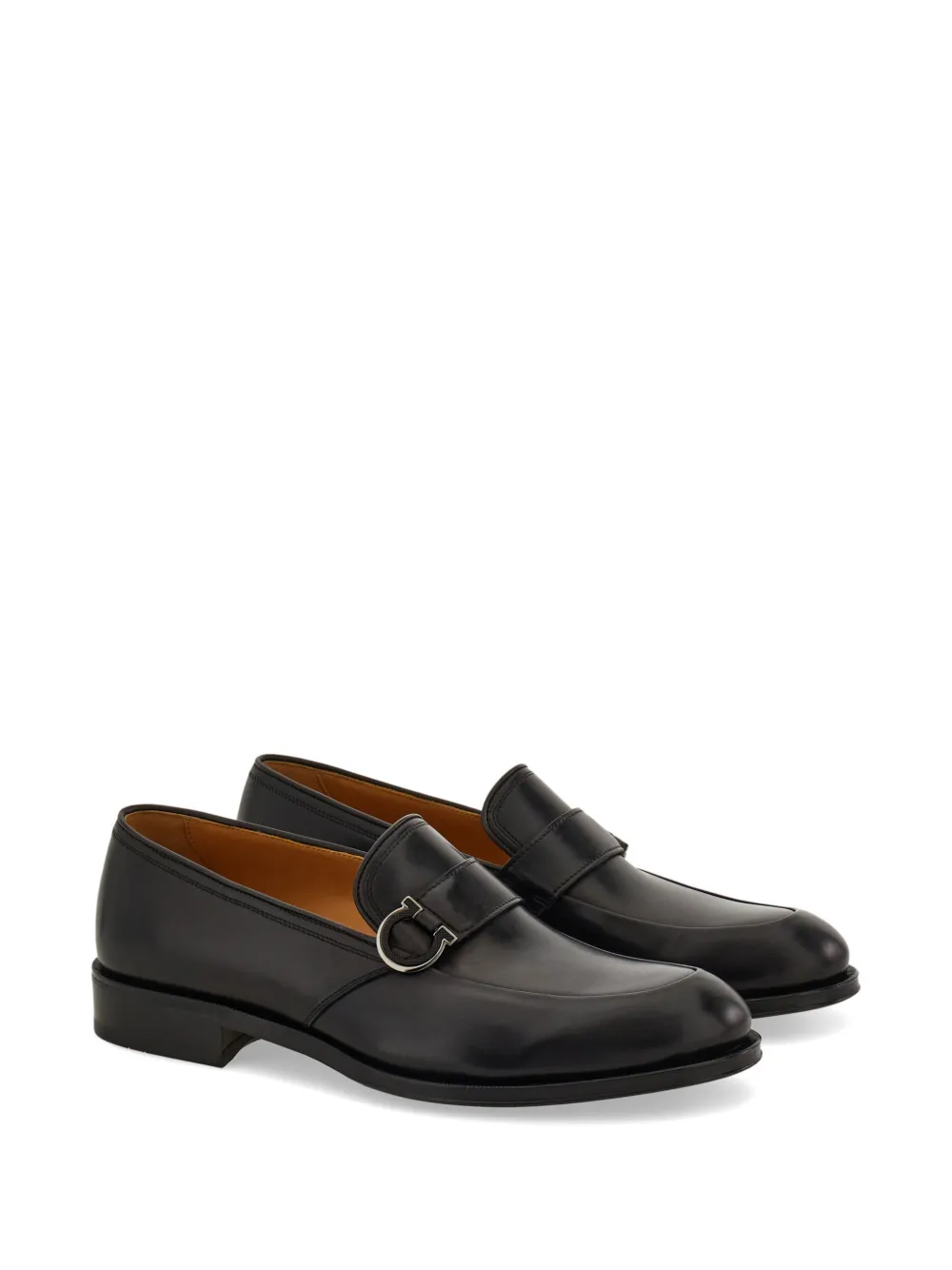 Ferragamo Gancini mocassins Zwart