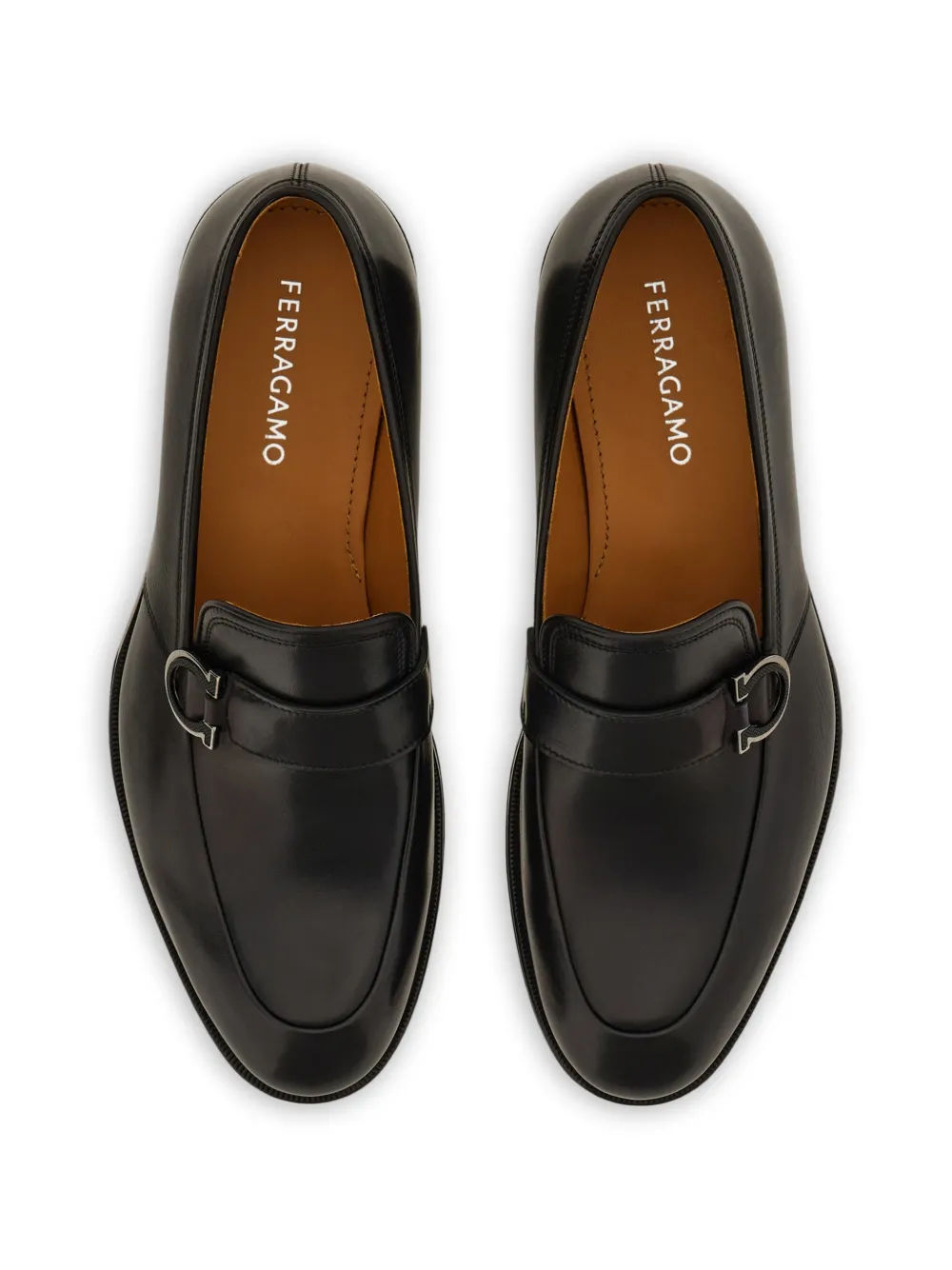 Ferragamo Gancini mocassins Zwart