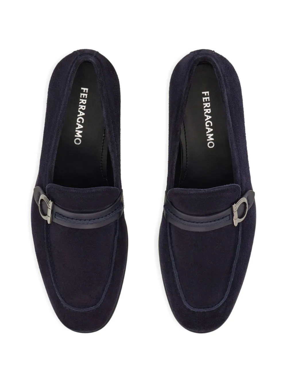 Ferragamo Gancini mocassins Blauw