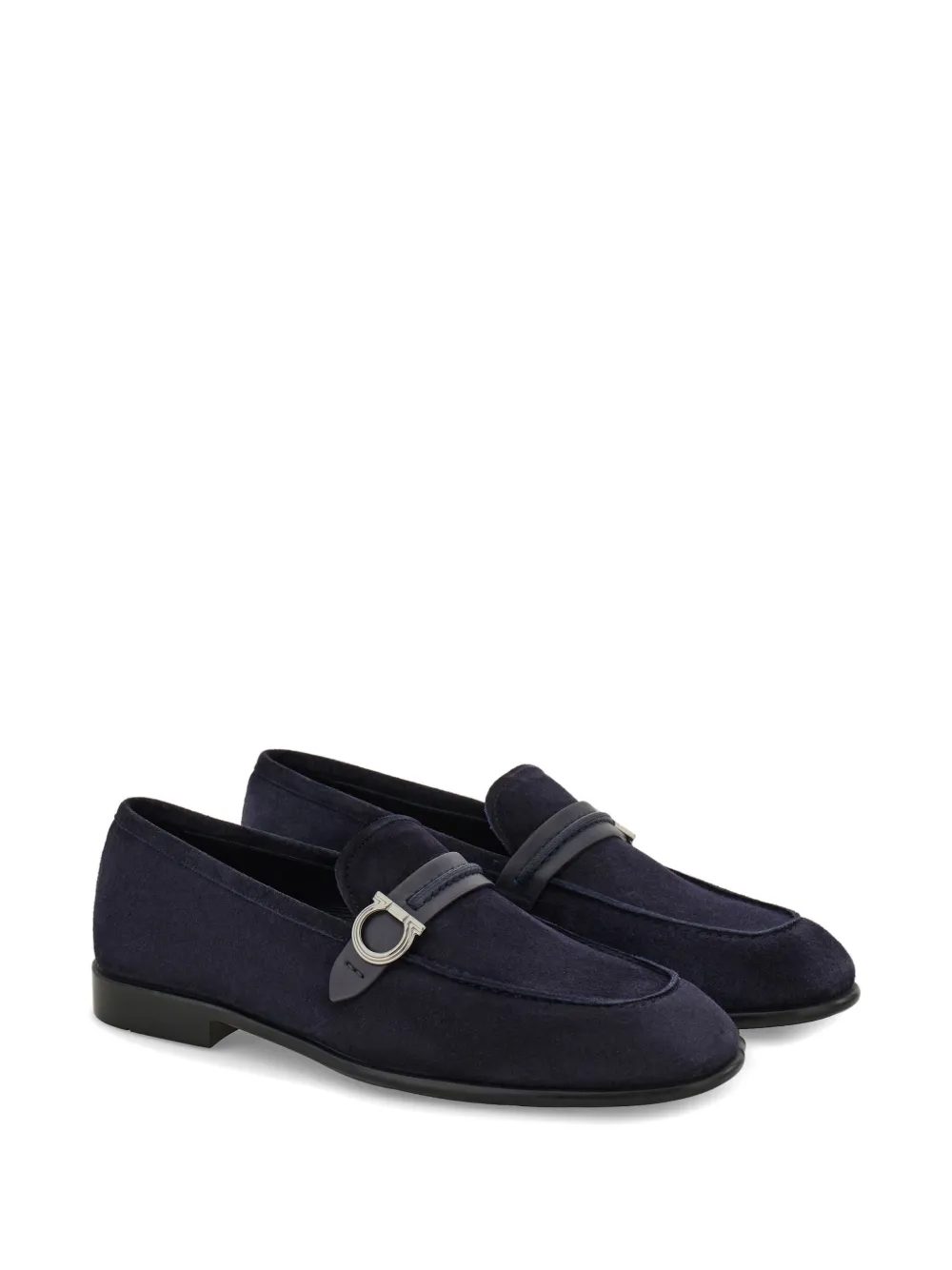 Ferragamo Gancini mocassins Blauw
