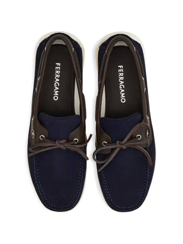 Ferragamo デッキシューズ | ブルー | FARFETCH JP