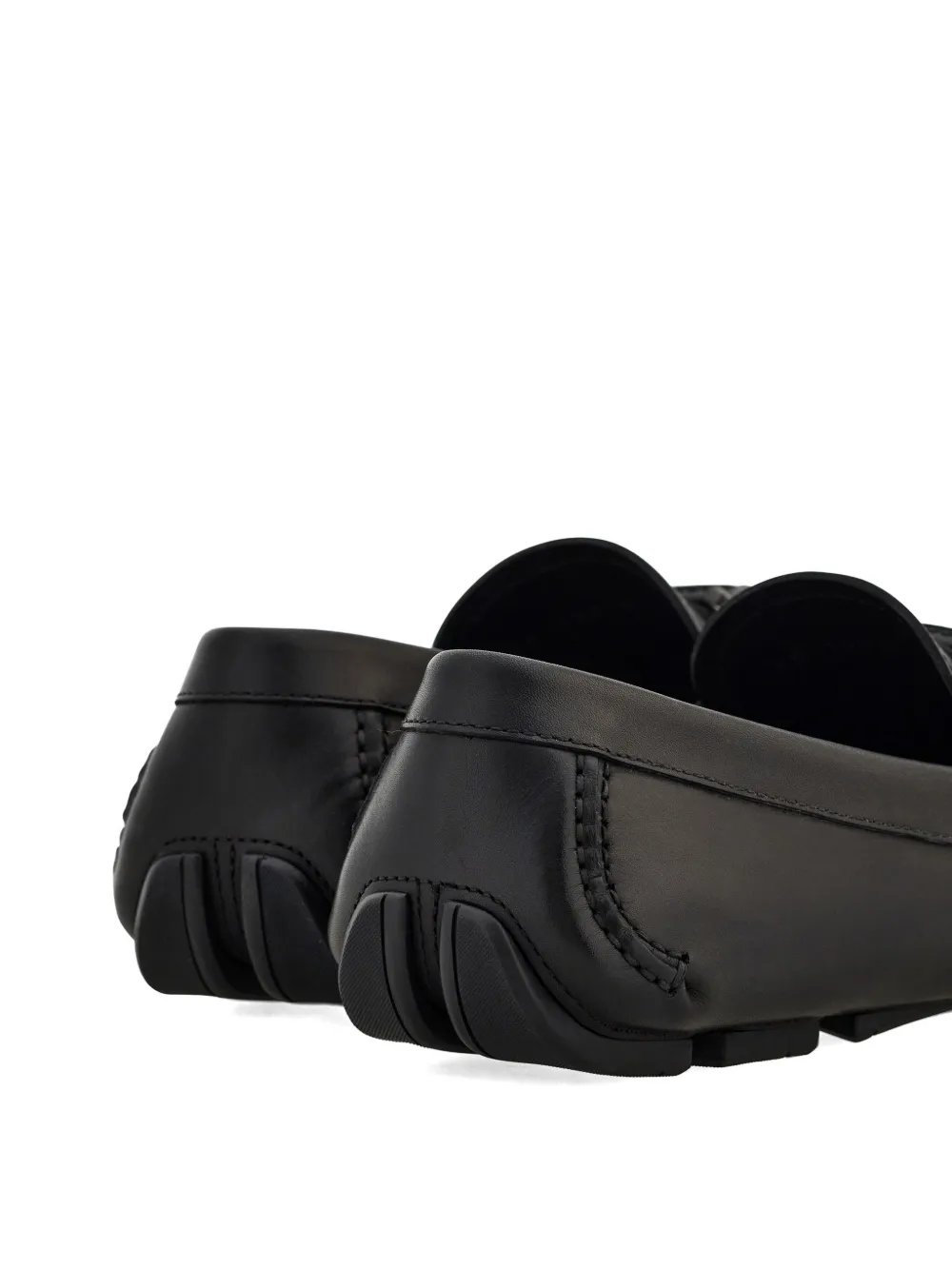 Ferragamo Gancini verfraaide loafers Zwart