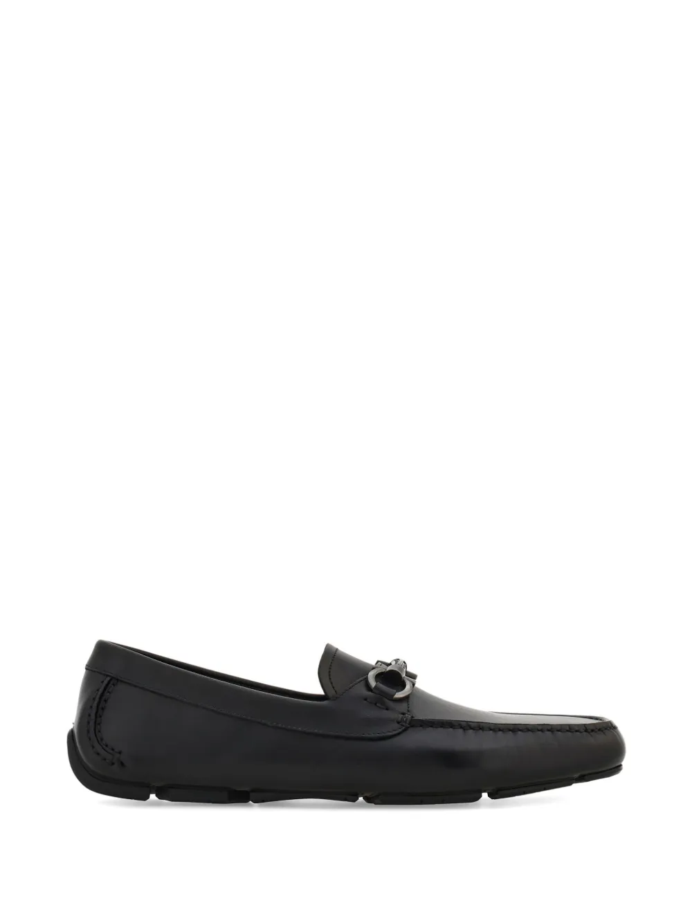 Ferragamo Gancini ornament driver loafers - Schwarz
