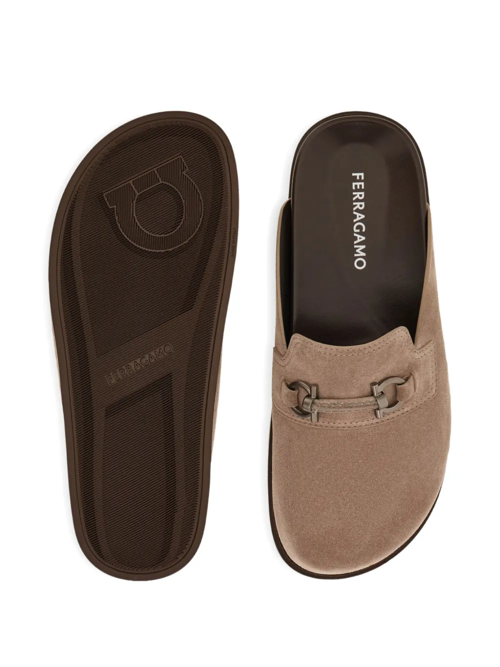Ferragamo Gancini muiltjes Beige
