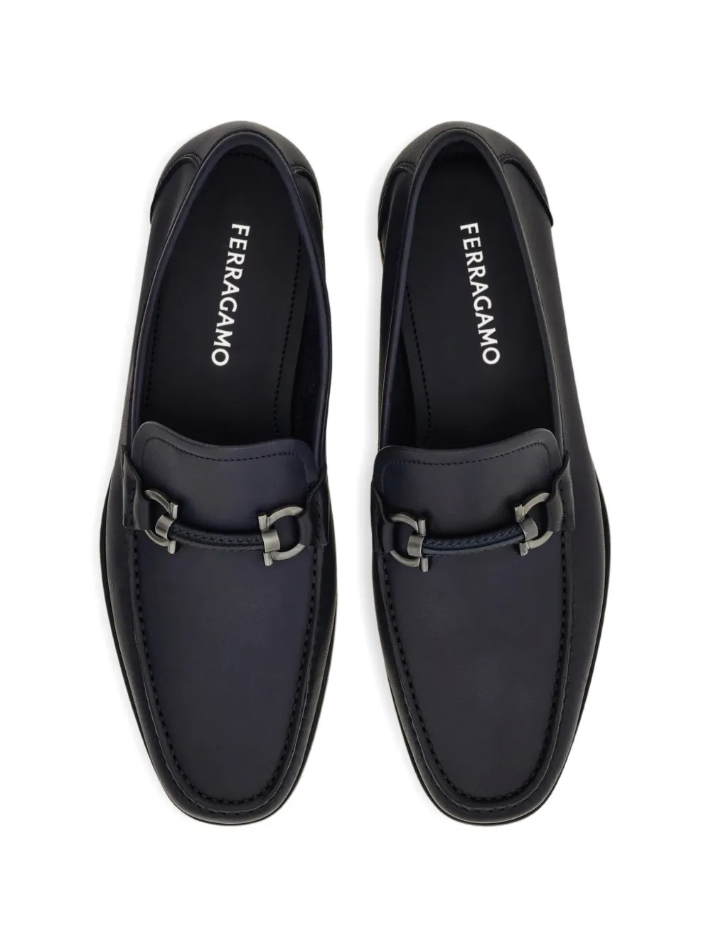 Ferragamo Gancini Ornament loafers Blauw