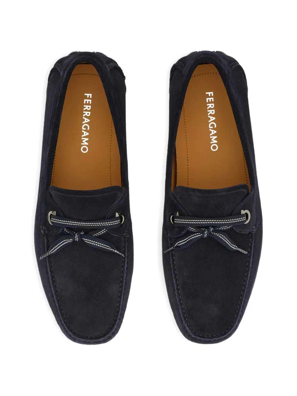 Ferragamo Loafers met veters Blauw
