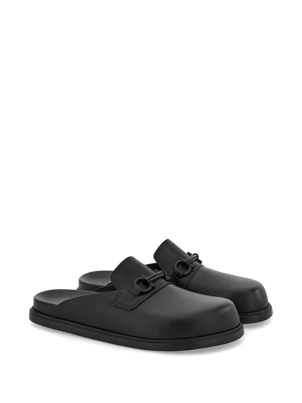 Ferragamo Gancini muiltjes Zwart