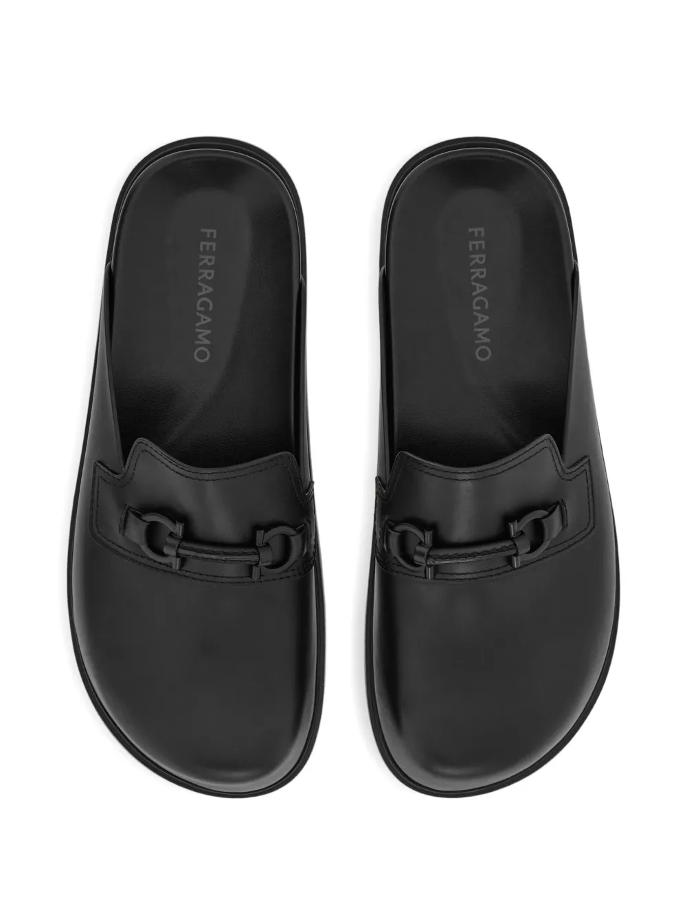 Ferragamo Gancini muiltjes Zwart