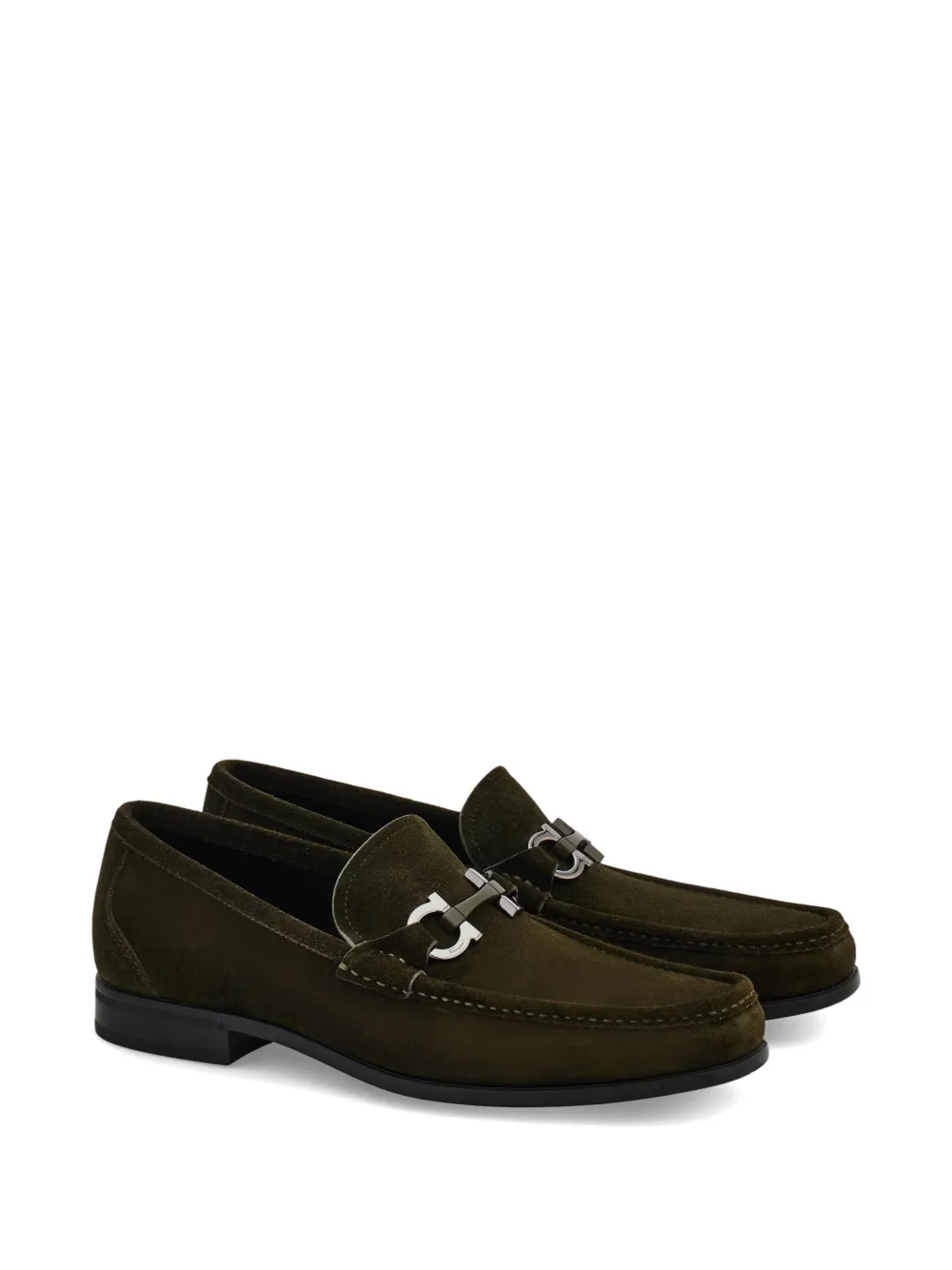 Ferragamo Gancini mocassins Groen