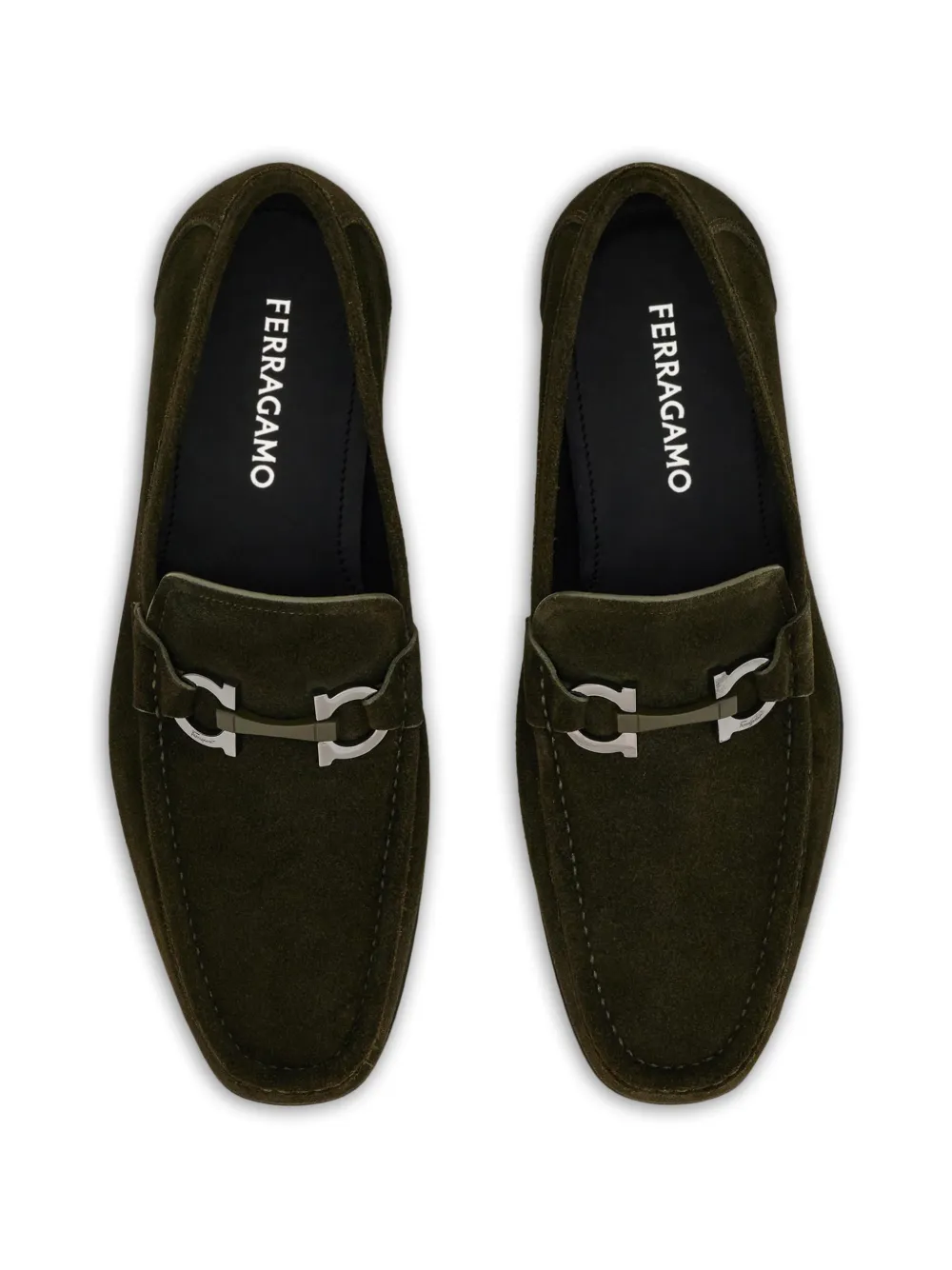 Ferragamo Gancini mocassins Groen