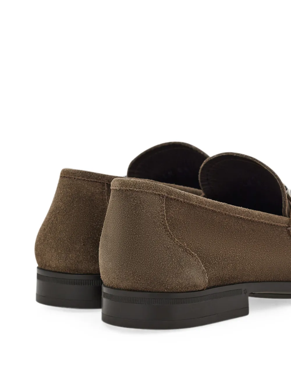 Ferragamo Gancini ornament moccasins Bruin