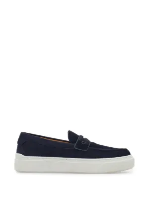 Prada スエード ローファー | ブルー | FARFETCH JP