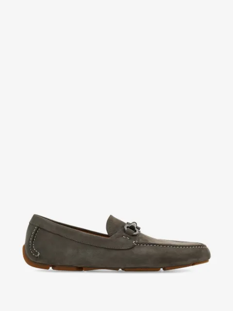 Ferragamo Gancini ornament driver loafers