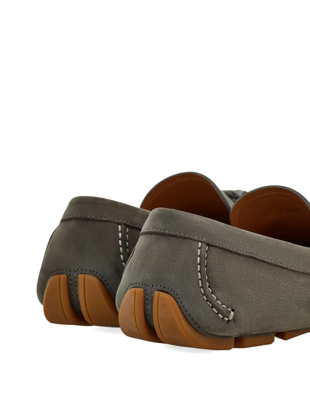 Ferragamo Gancini verfraaide loafers Grijs