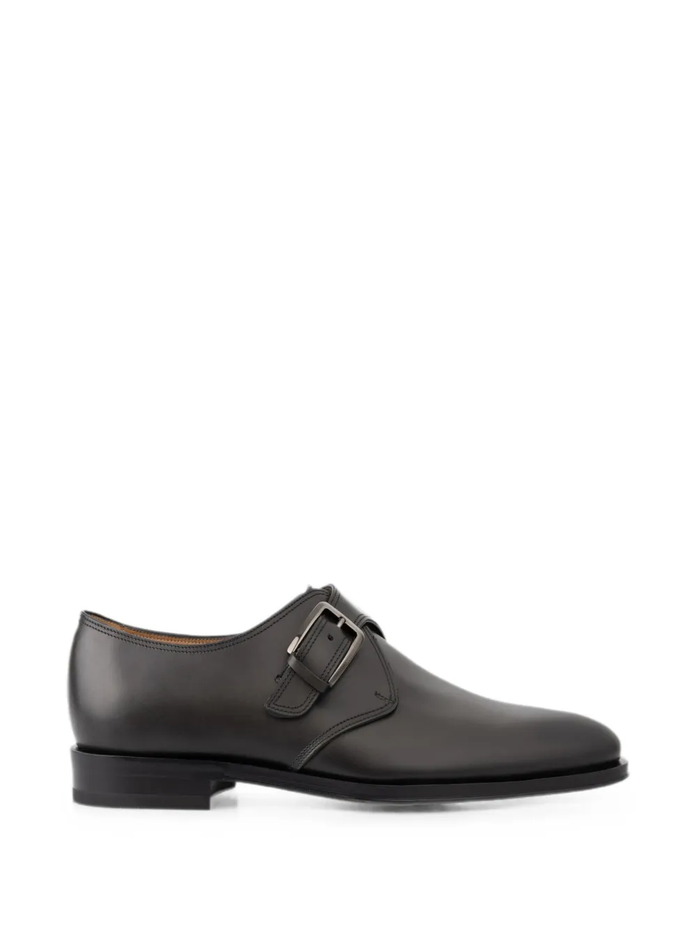 Ferragamo single-monkstrap shoes - Black