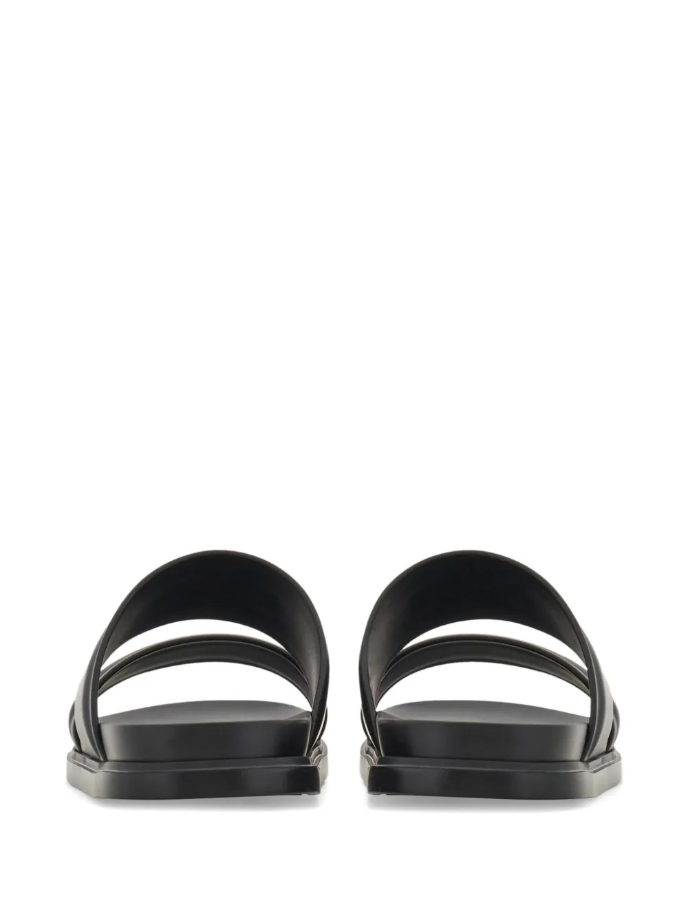 Ferragamo Gancini slippers Zwart