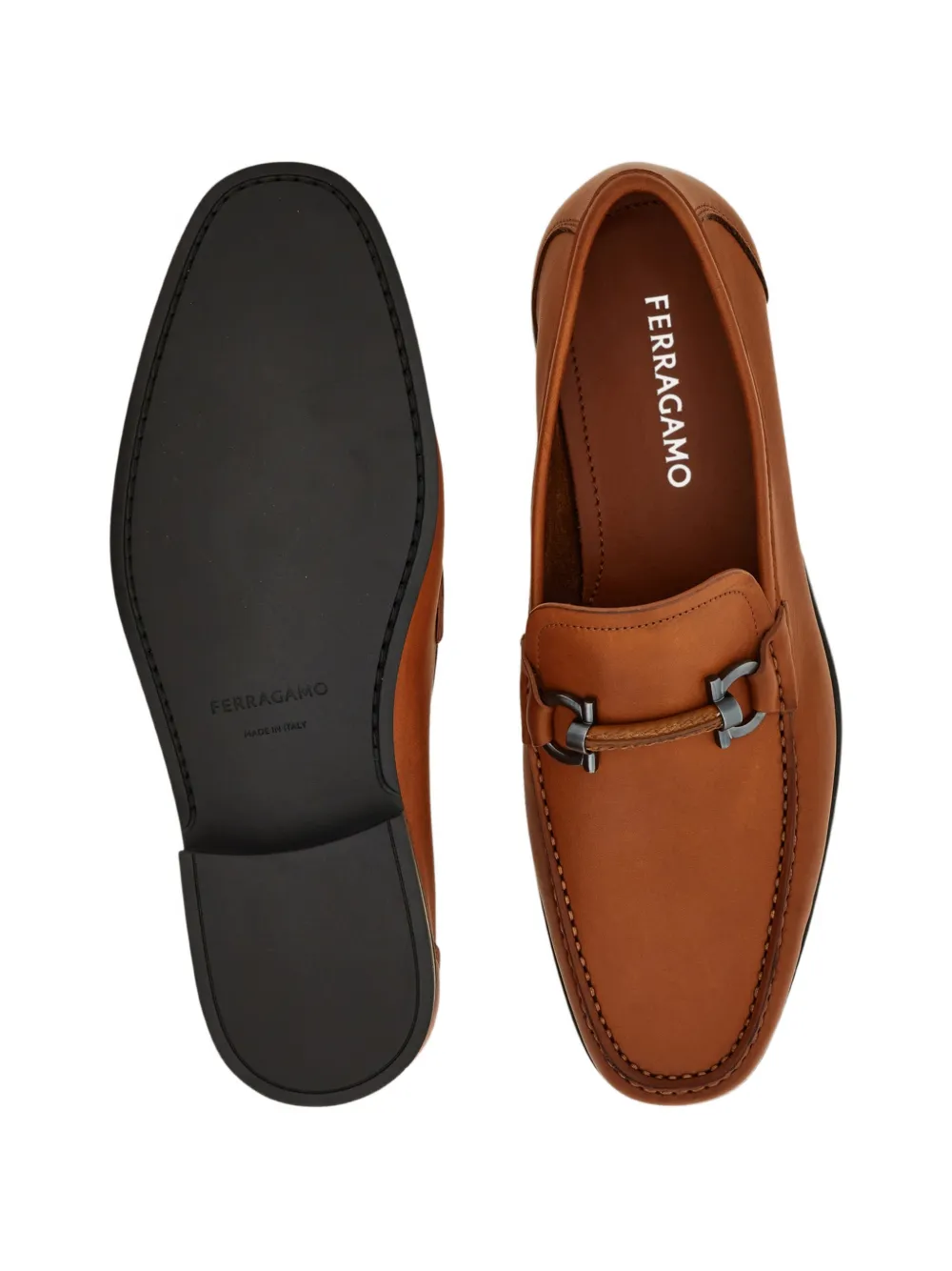 Ferragamo Gancini Ornament loafers Bruin
