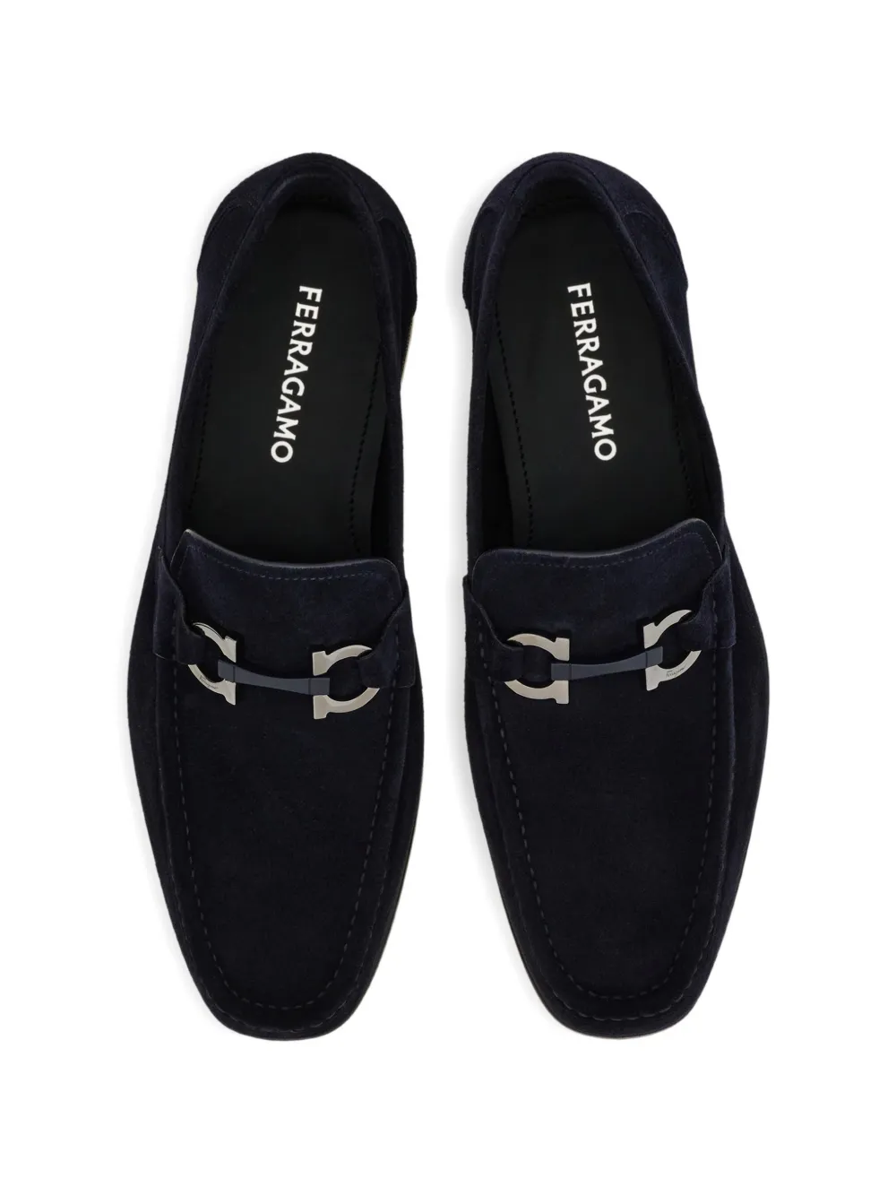 Ferragamo Gancini mocassins Blauw
