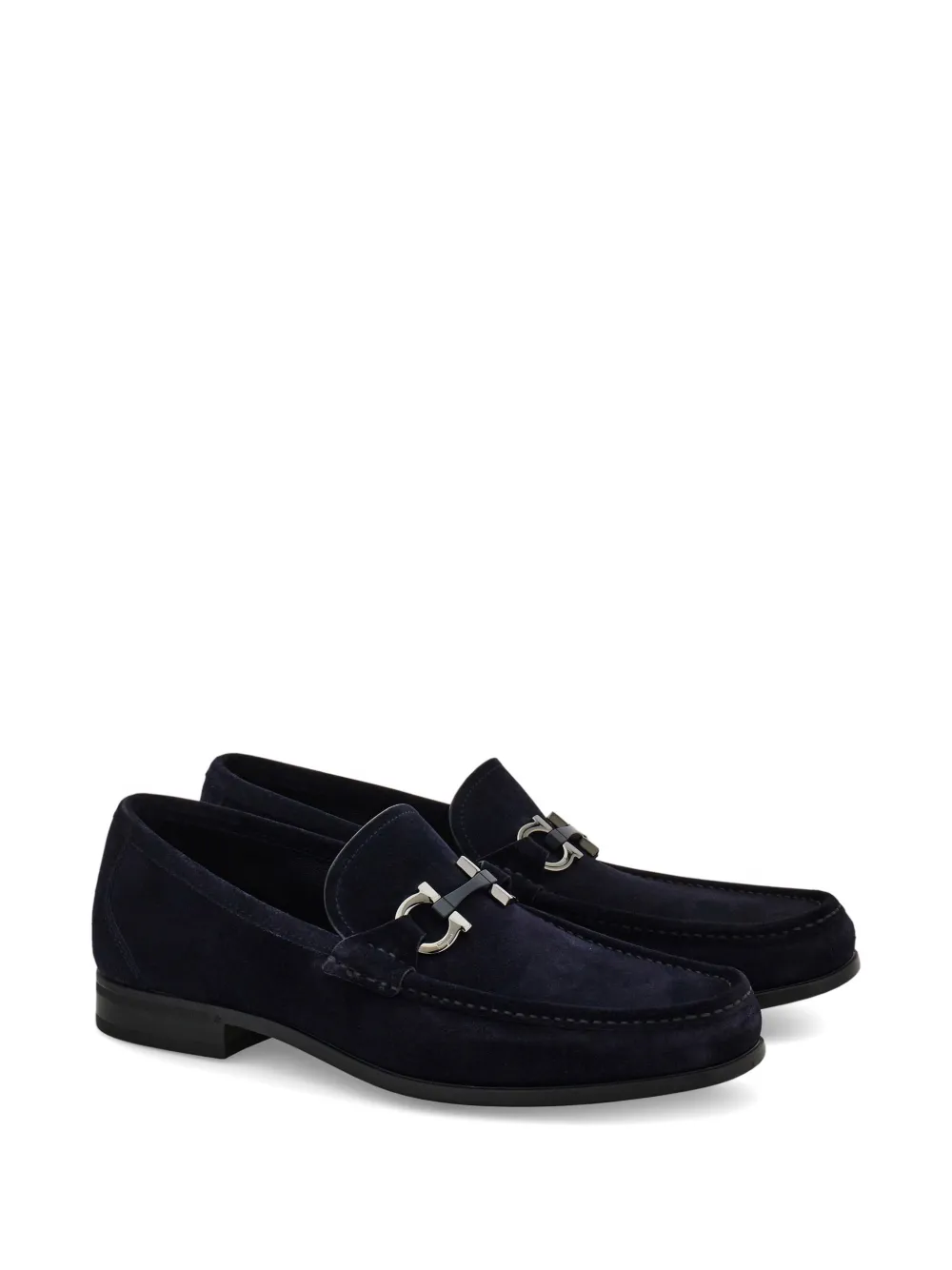Ferragamo Gancini mocassins Blauw