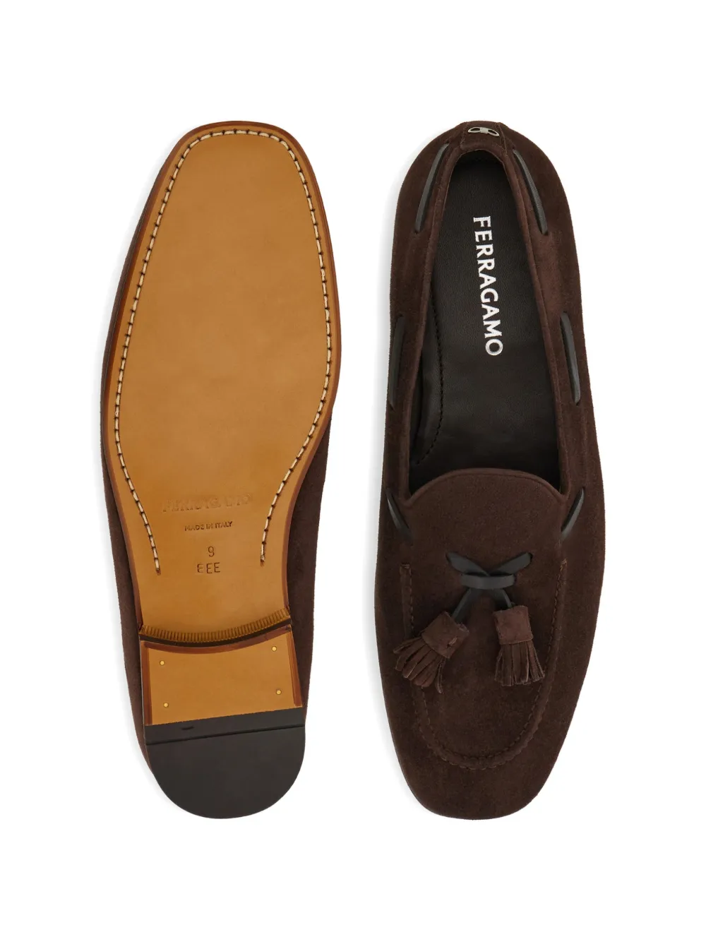 Ferragamo Loafers met kwastje Bruin