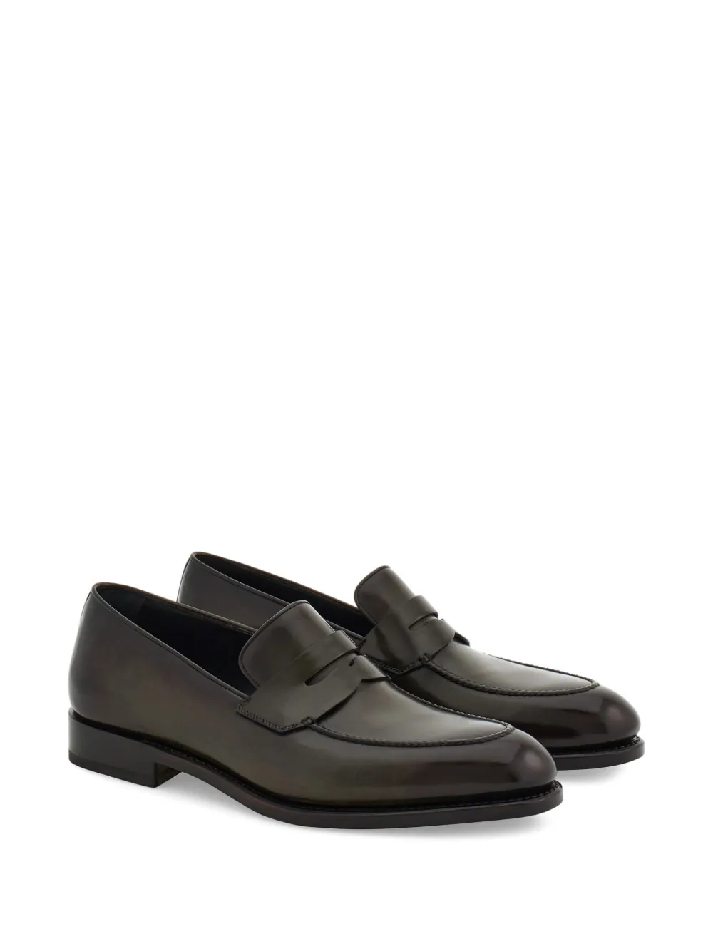 Ferragamo Tramezza penny loafers Groen