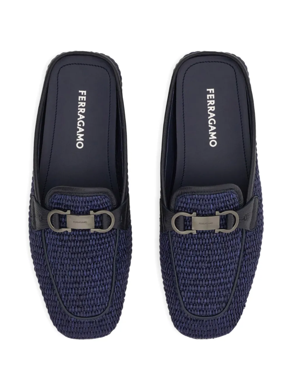 Ferragamo Gancini muiltjes Blauw