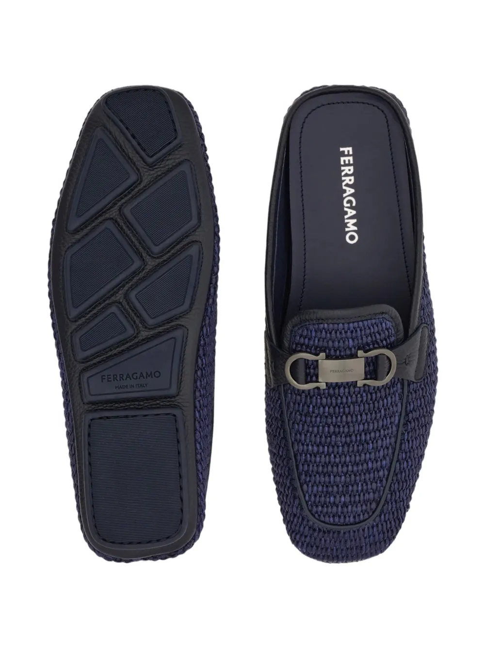 Ferragamo Gancini muiltjes Blauw