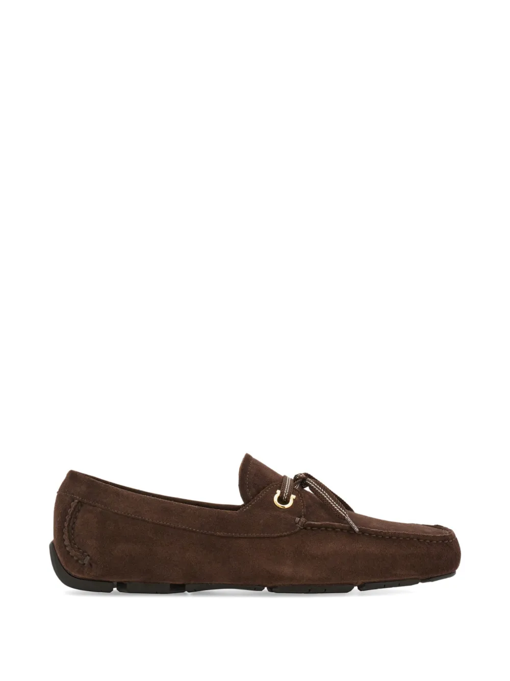 Ferragamo laced driver loafers - Braun
