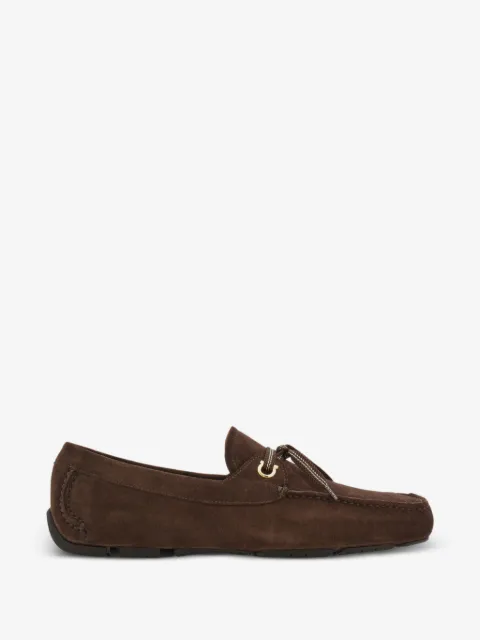 Ferragamo laced driver loafers