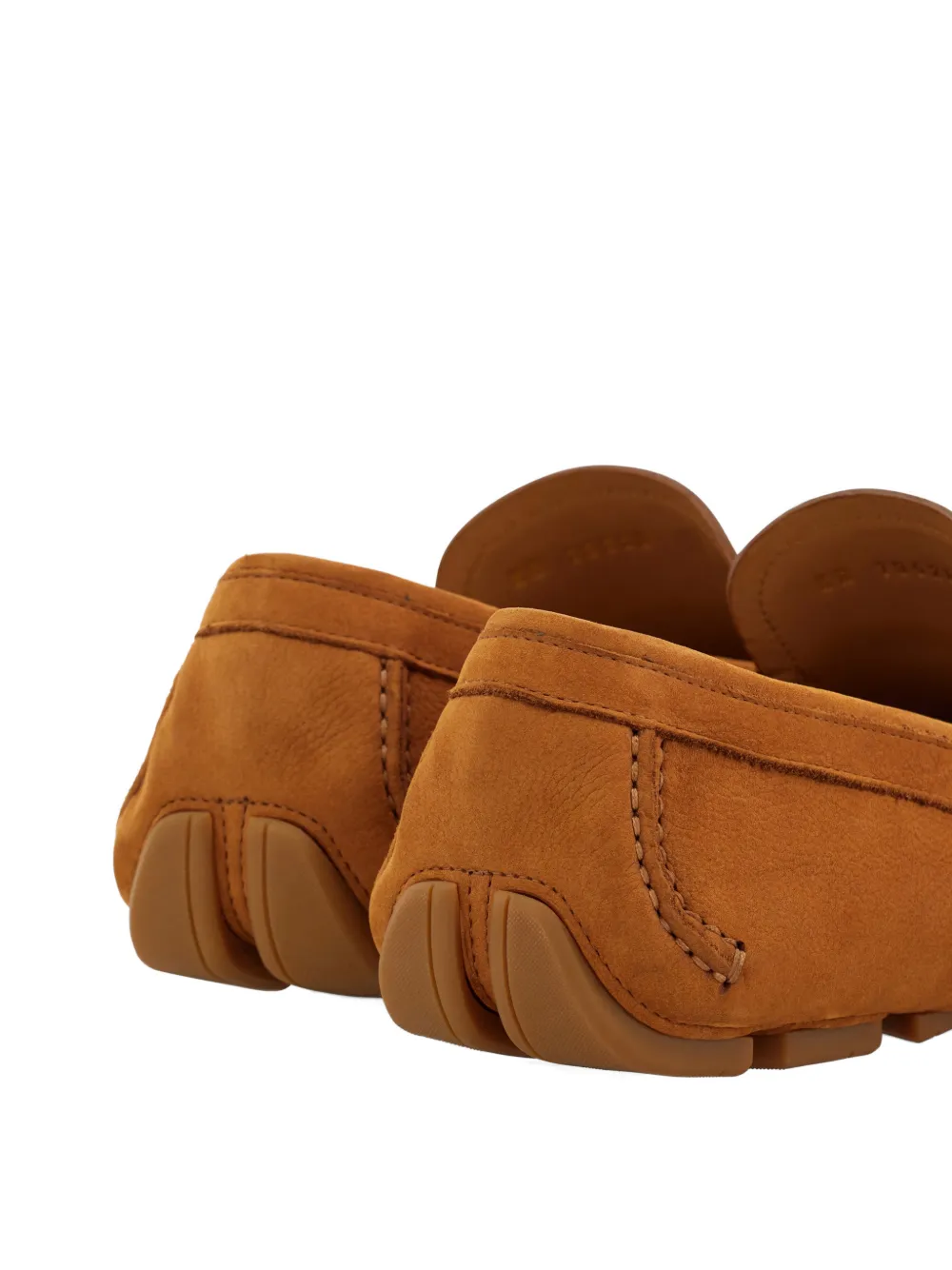 Ferragamo Gancini verfraaide loafers Bruin
